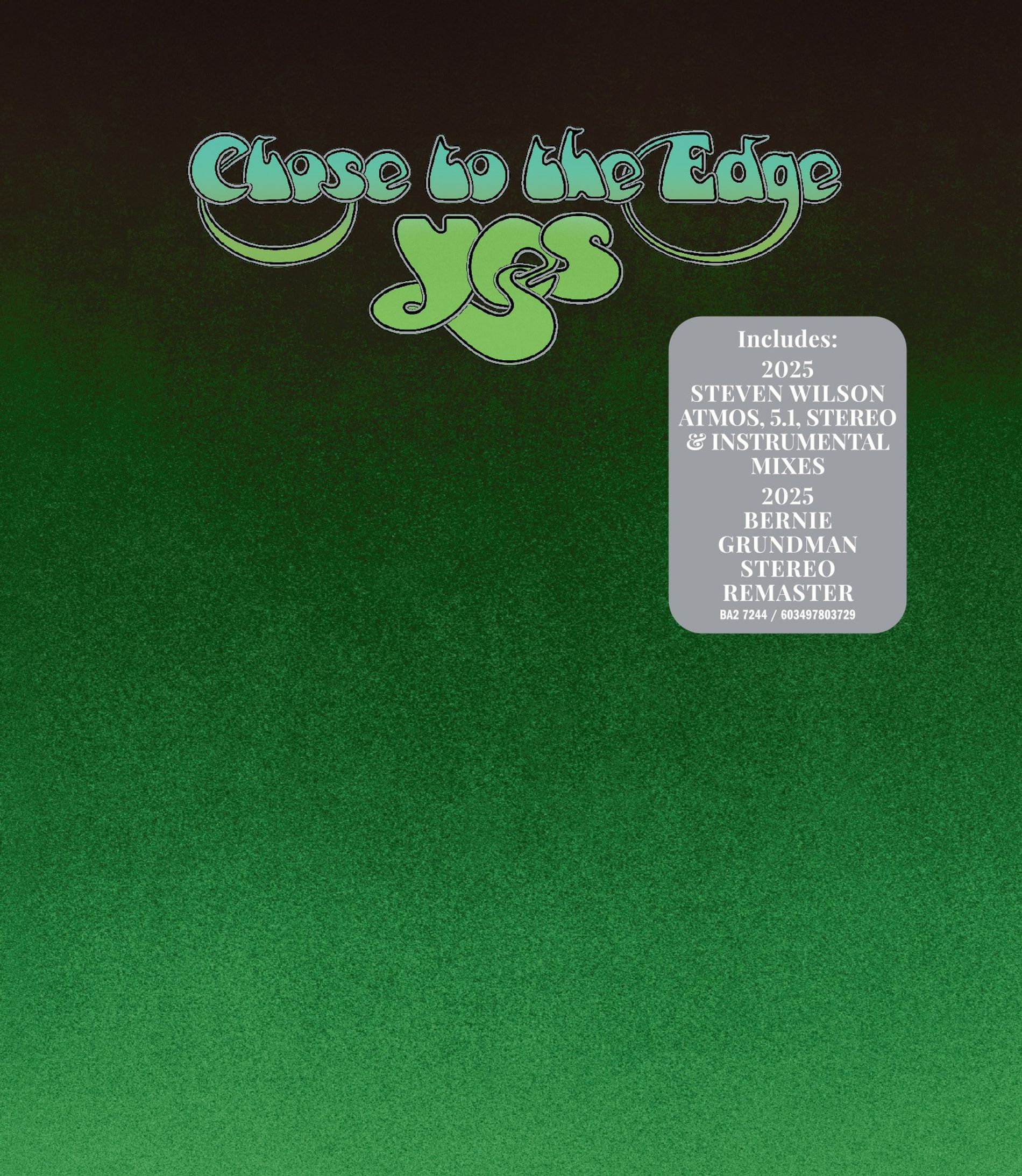 Yes – Close to the Edge